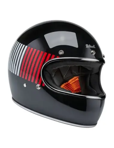 Casco Biltwell Gringo RWB Raceflow negro