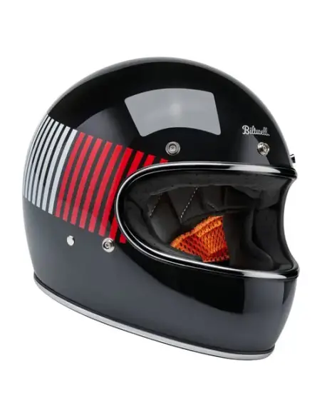 Biltwell Gringo RWB Raceflow black helmet