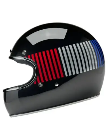 Biltwell Gringo RWB Raceflow black helmet