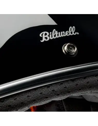 Casque Biltwell Gringo RWB Raceflow noir