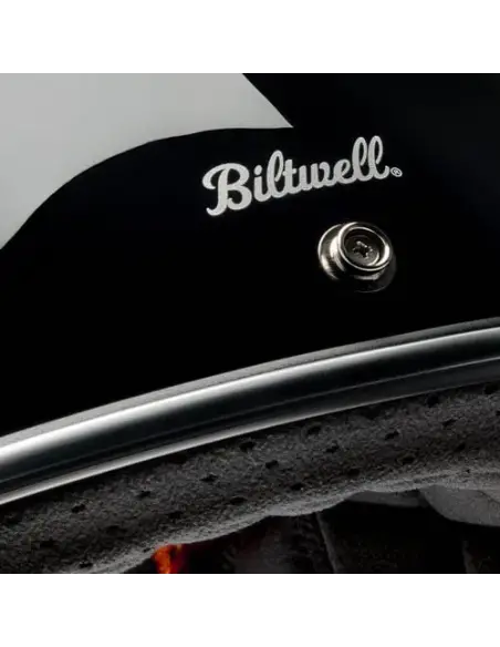 Casque Biltwell Gringo RWB Raceflow noir