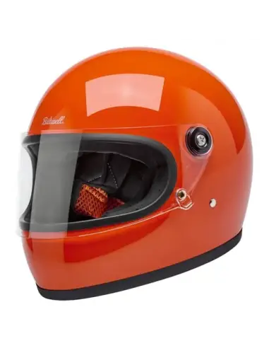 Casque Biltwell Gringo S gloss Hazard Orange