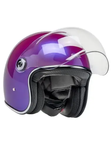 Biltwell Tahoe metallic grape helmet