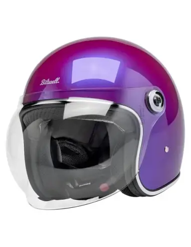 Biltwell Tahoe metallic grape helmet