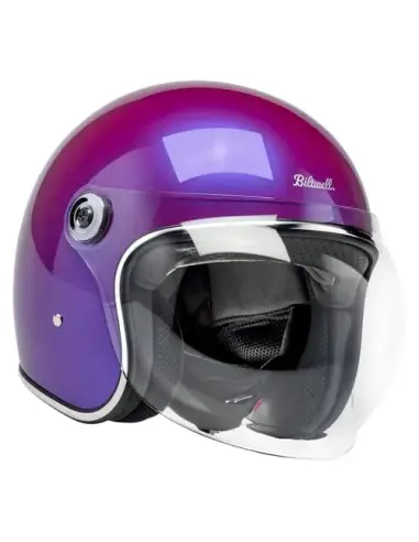 Biltwell Tahoe metallic grape helmet