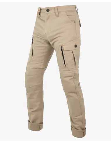Pantaloni Moto Uomo Air IV Man Beige Protezioni CE