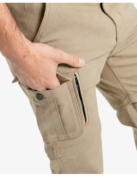 Calças Moto Homem Air IV Man Bege Proteções CE