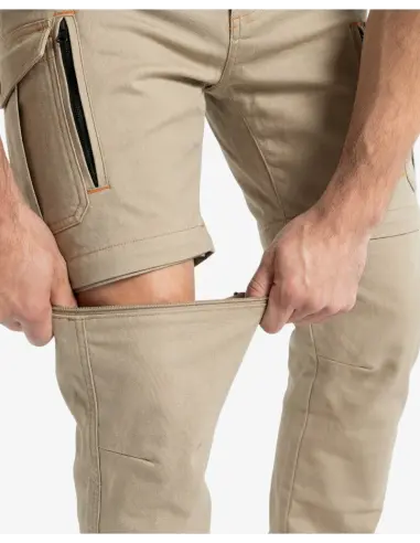 Men's Motorcycle Pants Air IV Man Beige CE Protections