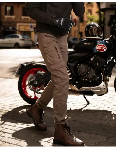 Calças Moto Homem Air IV Man Bege Proteções CE