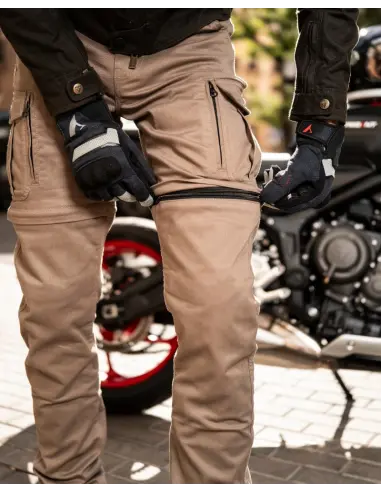 Pantalón Moto Hombre Air IV Man Beige Protecciones CE