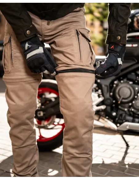 Pantalón Moto Hombre Air IV Man Beige Protecciones CE