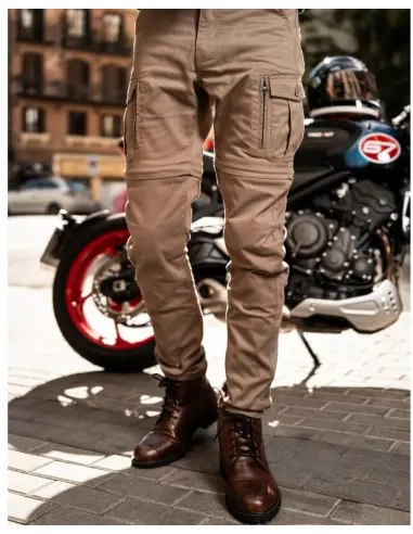 Calças Moto Homem Air IV Man Bege Proteções CE