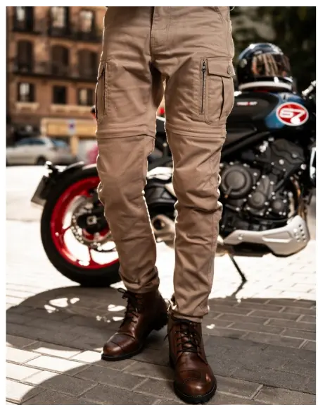 Calças Moto Homem Air IV Man Bege Proteções CE