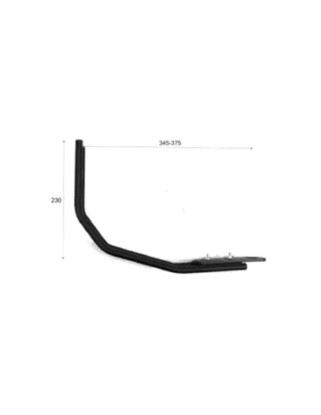 Acquista Supporto Targa Posteriore Westland Customs Nero