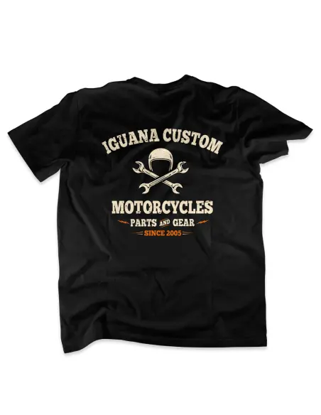 Iguana Custom Motorcycles Black T-shirt Men