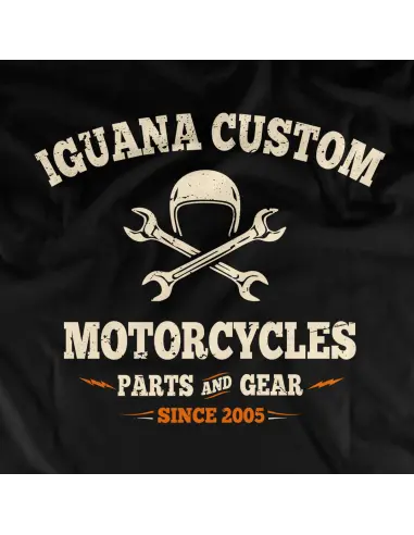 Iguana Custom Motorcycles Black T-shirt Men