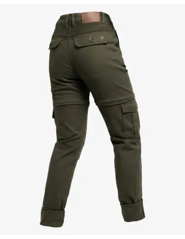 Pantaloni Moto Donna Air IV Lady Verde Protezioni CE