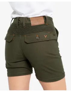 Pantaloni Moto Donna Air IV Lady Verde Protezioni CE 2