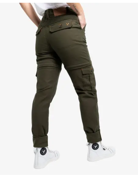 Pantaloni Moto Donna Air IV Lady Verde Protezioni CE