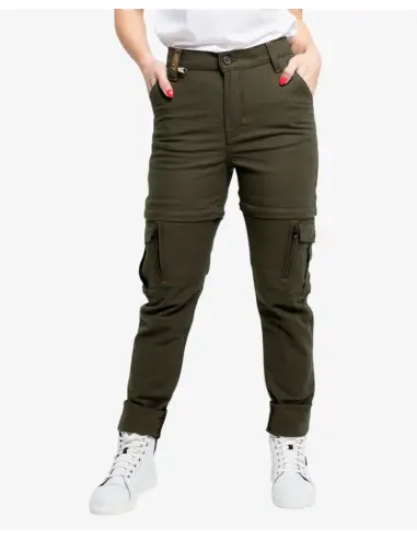 Pantalon Moto Femme Air IV Lady Vert Protections CE