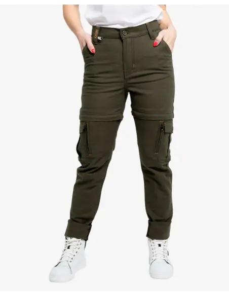 Women's Motorcycle Pants Air IV Lady Green CE Protections