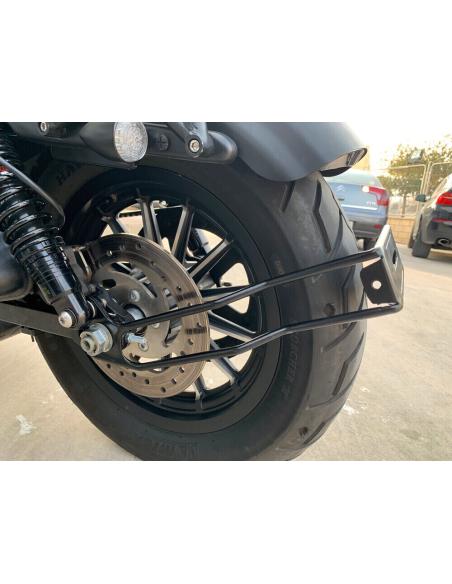 SPORTSTER REAR WHEEL HOLDER BLACK HANDMADE
