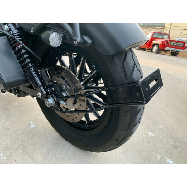 SOPORTE MATRICULA SPORTSTER TRAS RUEDA NEGRO...