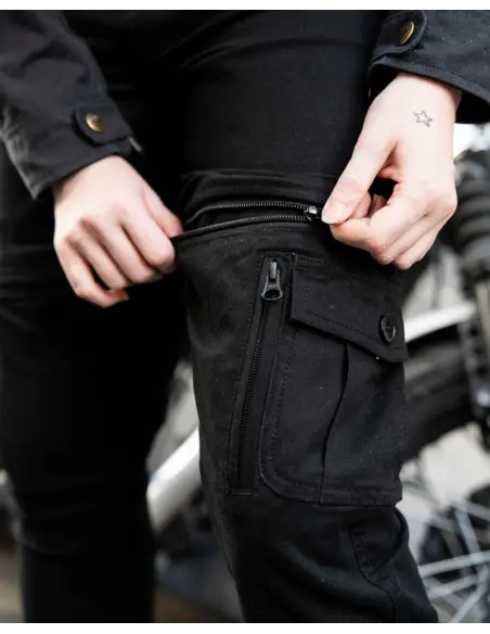 Women's Motorcycle Pants Air IV Lady Black CE