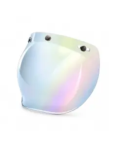 Visiera Bubble Iridescente 3 Bottoni Casco Jet | Iguana Custom