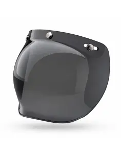 Visiera Bubble Nera Fumé 3 Bottoni | Iguana Custom