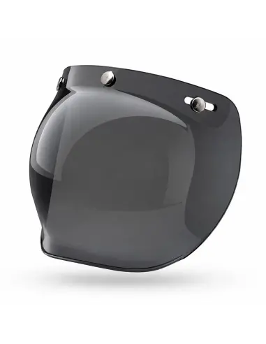 Black Smoked Bubble Visor 3 Buttons | Iguana Custom