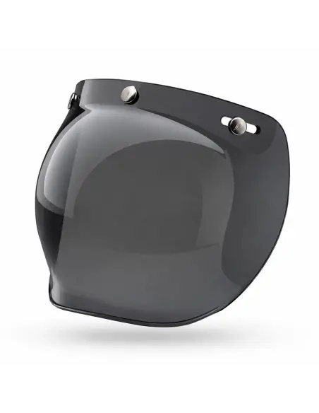 Black Smoked Bubble Visor 3 Buttons | Iguana Custom