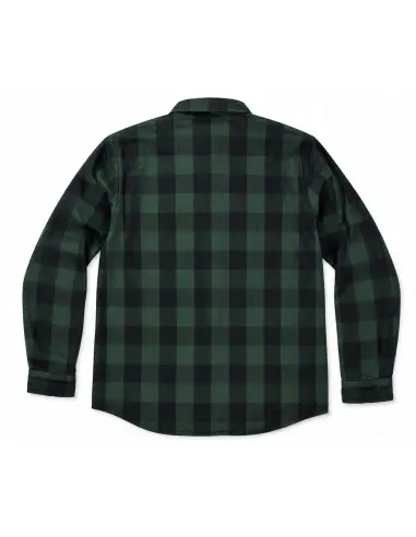Camicia da Motociclista Boscaiolo Verde AA con Kevlar | Iguana Custom
