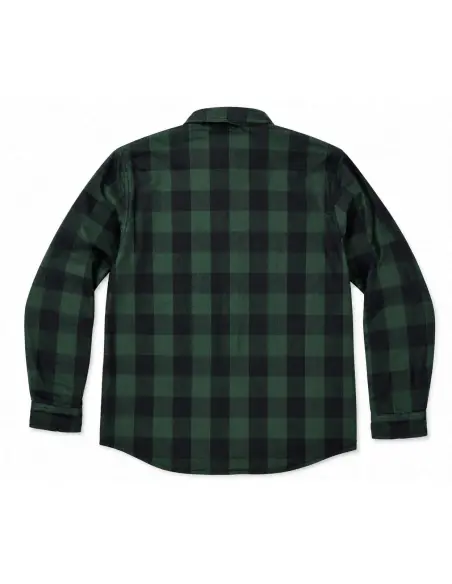 Camicia da Motociclista Boscaiolo Verde AA con Kevlar | Iguana Custom