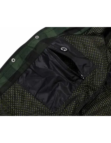 Women's Biker Shirt Green AA with Kevlar | Iguana Custom