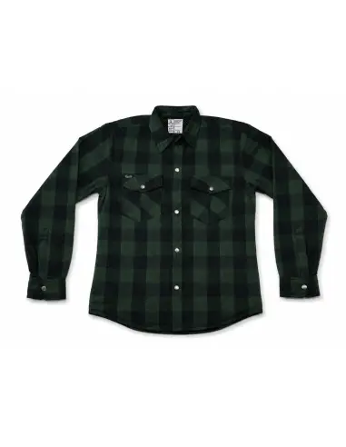 Camicia da Motociclista Donna Verde AA con Kevlar | Iguana Custom