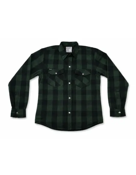 Camicia da Motociclista Donna Verde AA con Kevlar | Iguana Custom