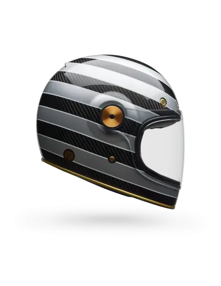 Capacete Bell Bullitt GT Carbon RSD Preto Prata | Iguana Custom