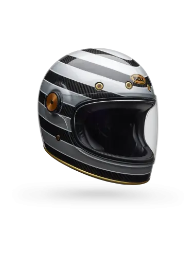 Capacete Bell Bullitt GT Carbon RSD Preto Prata | Iguana Custom