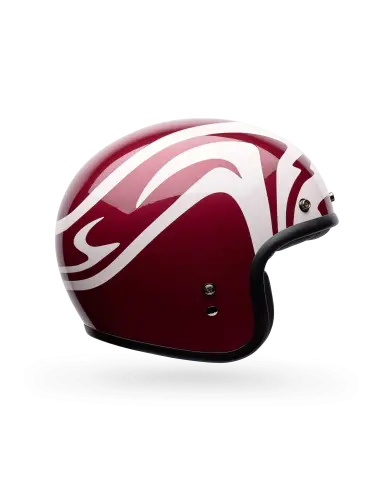 Casco Bell Custom 500 Slap Rosso Bianco | Iguana Custom