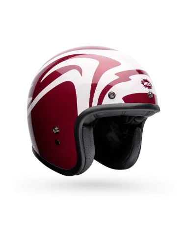 Casque Bell Custom 500 Slap Rouge Blanc | Iguana Custom
