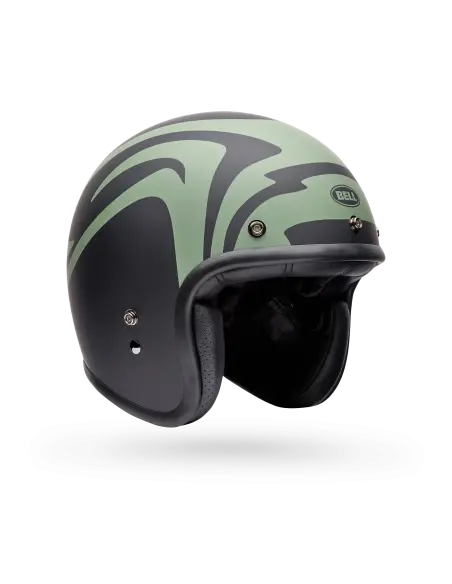 Capacete Bell Custom 500 Slap Preto Verde | Iguana Custom