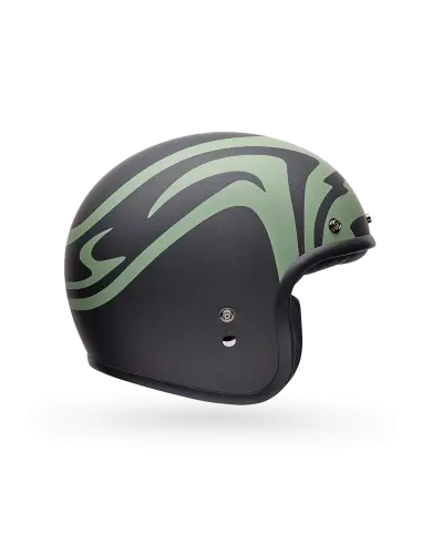 Capacete Bell Custom 500 Slap Preto Verde | Iguana Custom