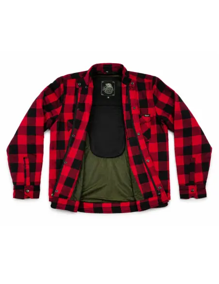 Camisa de Moto Feminina Vermelha Certificada AA com Kevlar | Iguana Custom