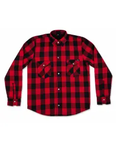 Acquista Camicia da Motociclista Femminile Rossa Certificata AA con Kevlar | Iguana Custom 2