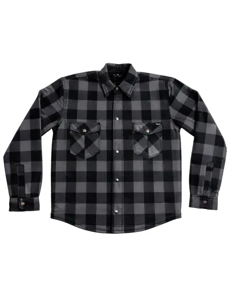 Camisa de Moto Feminina Cinza Certificada AA com Kevlar | Iguana Custom