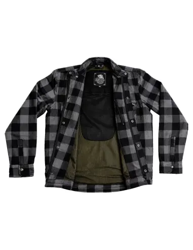 Camisa de Moto Feminina Cinza Certificada AA com Kevlar | Iguana Custom