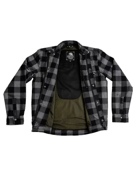 Camisa de Moto Feminina Cinza Certificada AA com Kevlar | Iguana Custom