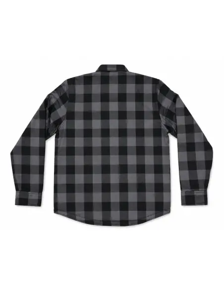 Camisa de Moto Cinza Estilo Lenhador Certificada AA com Reforços de Kevlar | Iguana Custom