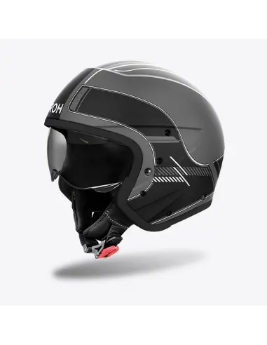 Casque Airoh J110 Raster Noir Mat ECE 22.06 | Iguana Custom